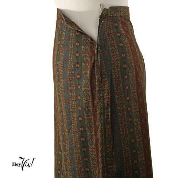 Vintage 50s Two Piece Skirt & Jacket -Metal Zip -S - Picture 7 of 8